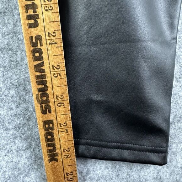 Robert Matthew Faux Leather Pants Womens M Pull On Lined Skinny City Whimsy Goth - Picture 12 of 14